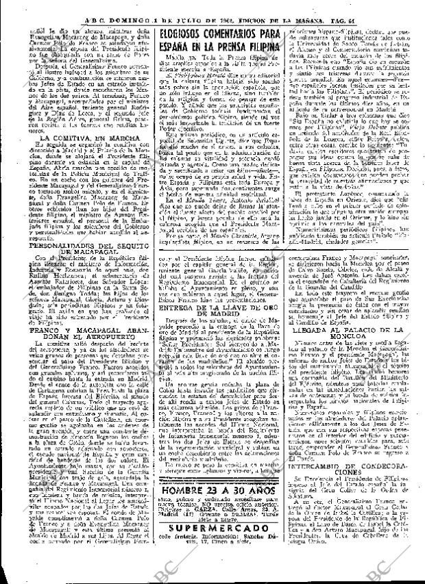 ABC MADRID 01-07-1962 página 64