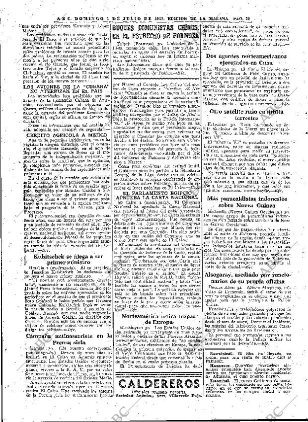 ABC MADRID 01-07-1962 página 72
