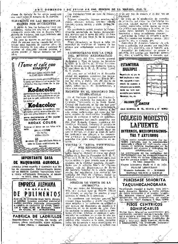 ABC MADRID 01-07-1962 página 76