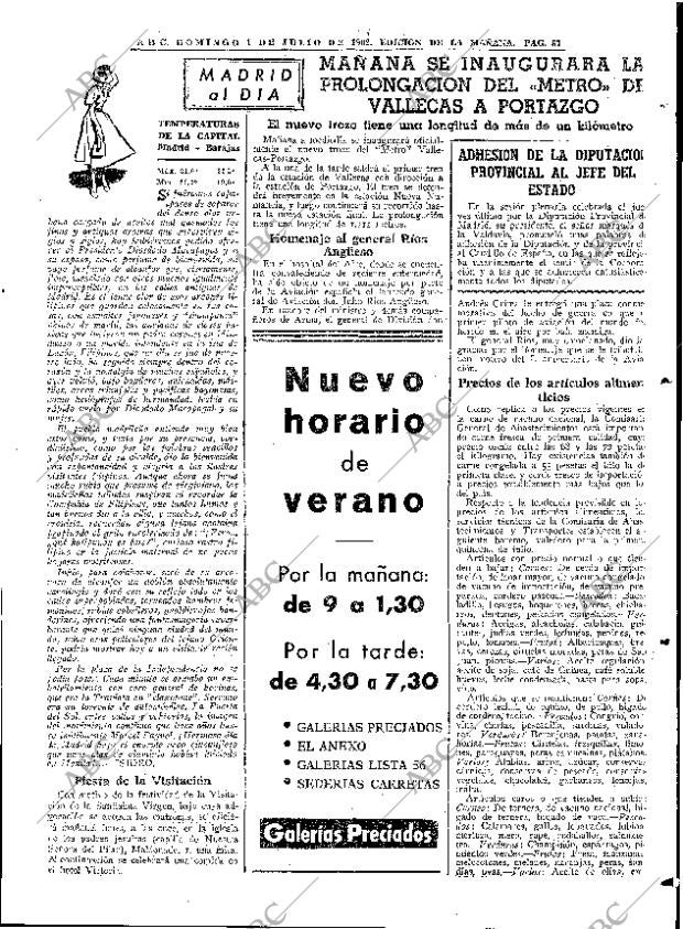 ABC MADRID 01-07-1962 página 87