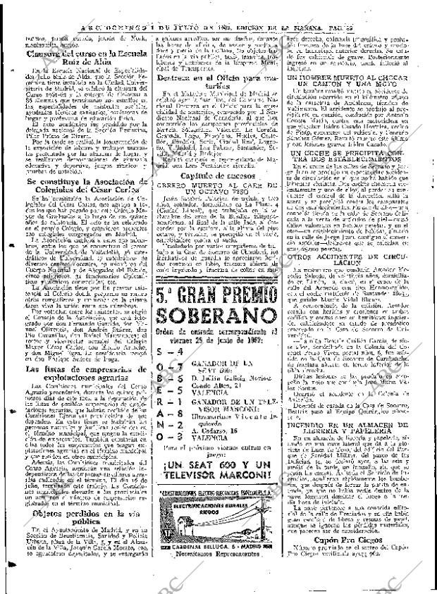 ABC MADRID 01-07-1962 página 88