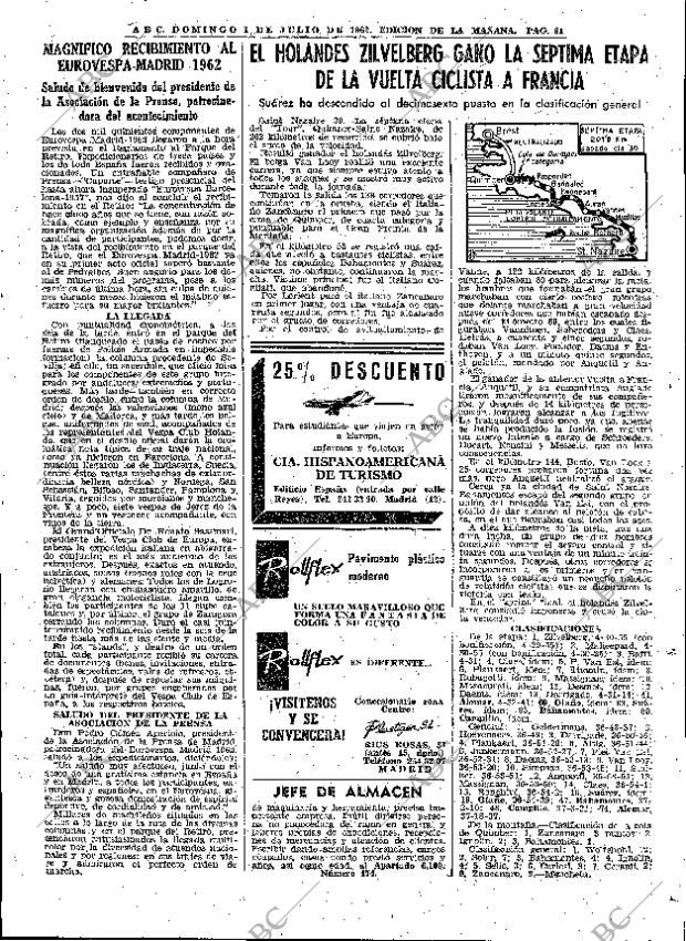 ABC MADRID 01-07-1962 página 91
