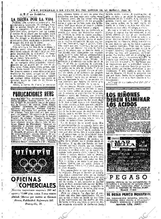 ABC MADRID 08-07-1962 página 70