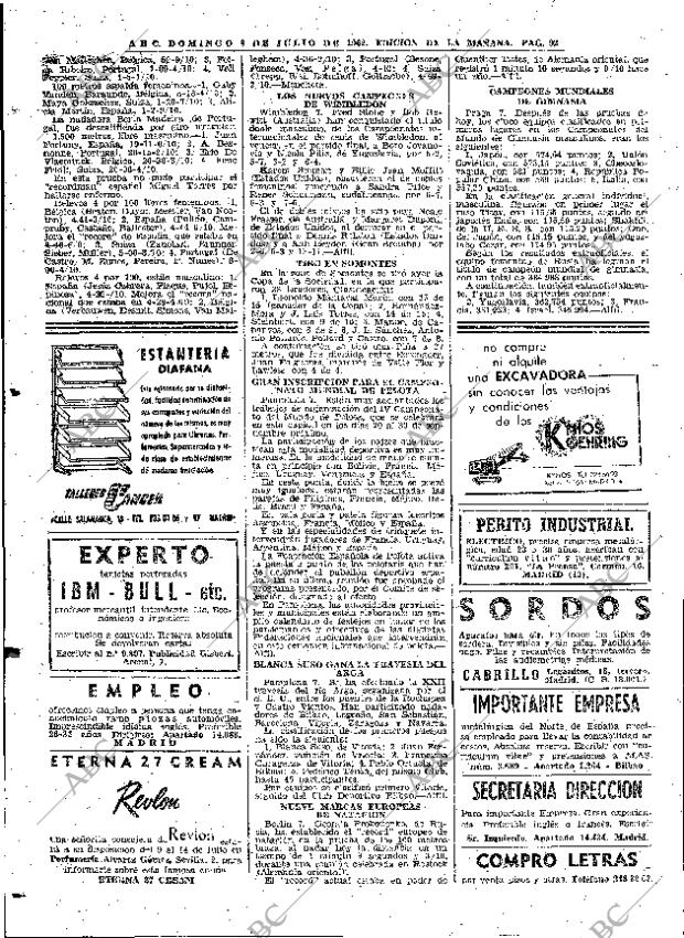 ABC MADRID 08-07-1962 página 92