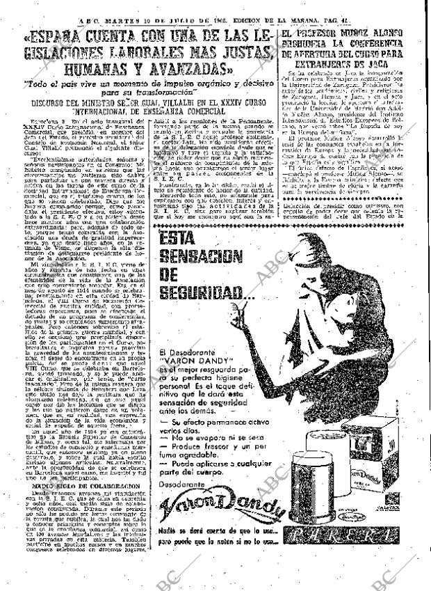 ABC MADRID 10-07-1962 página 41