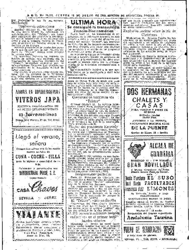 ABC SEVILLA 12-07-1962 página 22