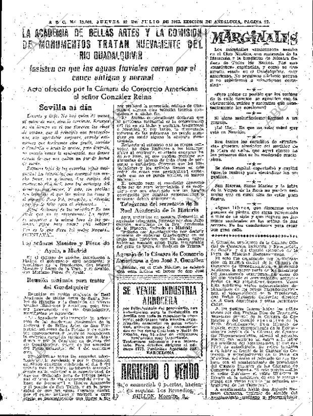 ABC SEVILLA 12-07-1962 página 27