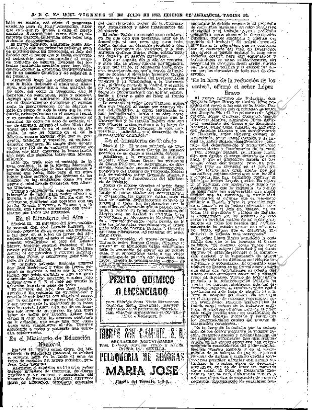 ABC SEVILLA 13-07-1962 página 16