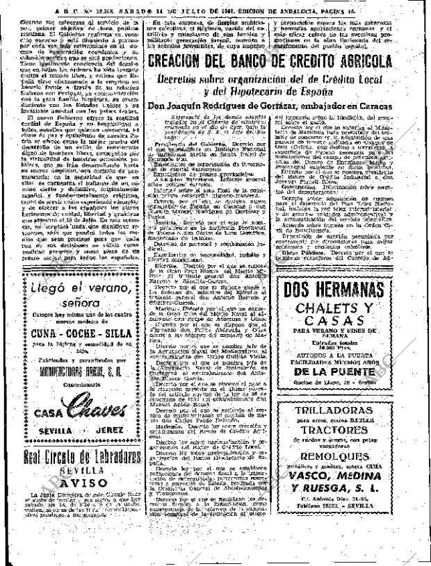 ABC SEVILLA 14-07-1962 página 12