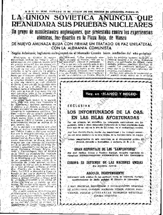 ABC SEVILLA 14-07-1962 página 15