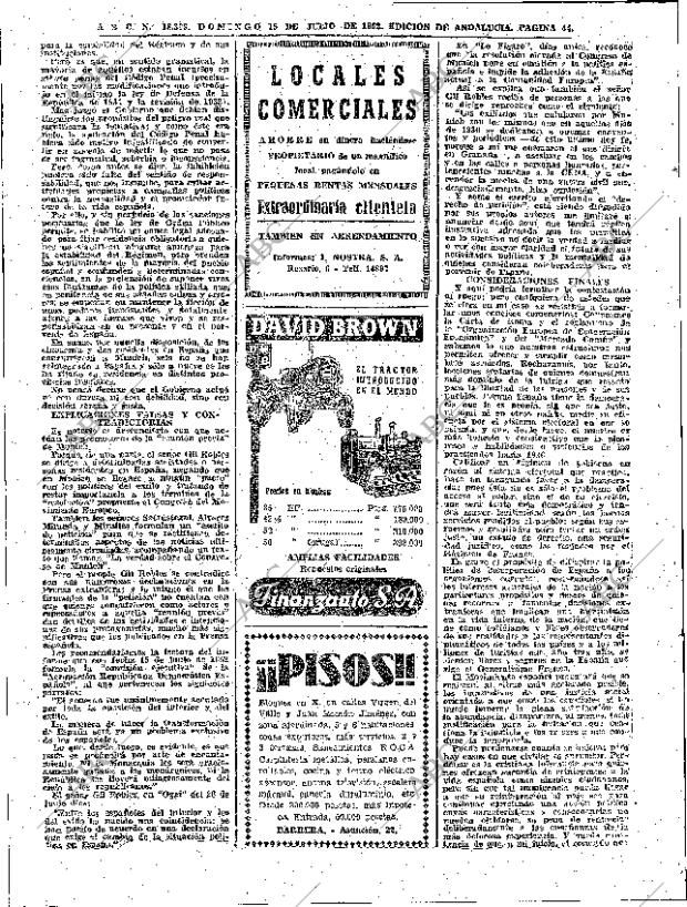ABC SEVILLA 15-07-1962 página 44