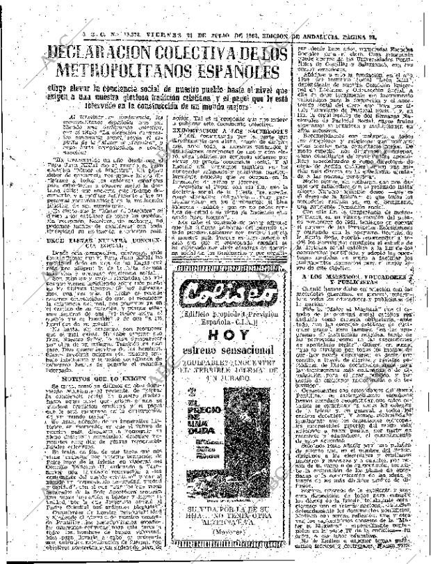 ABC SEVILLA 20-07-1962 página 23