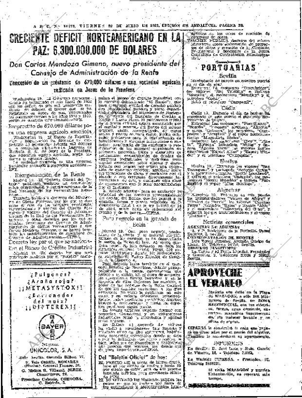 ABC SEVILLA 20-07-1962 página 26