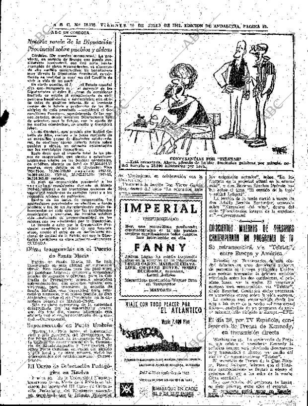 ABC SEVILLA 20-07-1962 página 27
