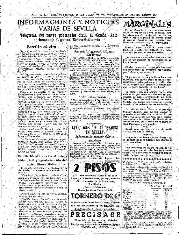 ABC SEVILLA 20-07-1962 página 29