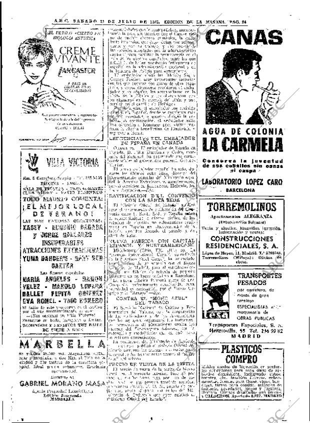 ABC MADRID 21-07-1962 página 34