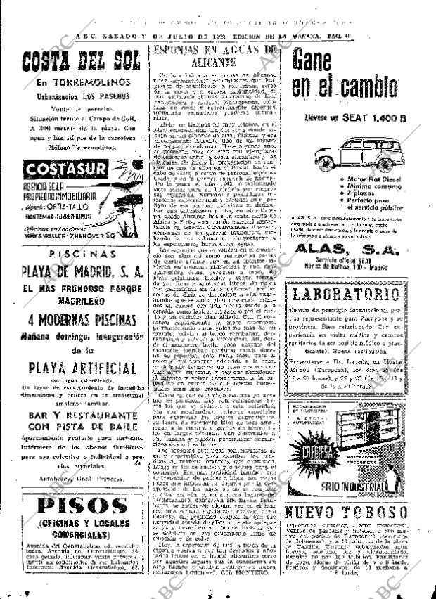 ABC MADRID 21-07-1962 página 40
