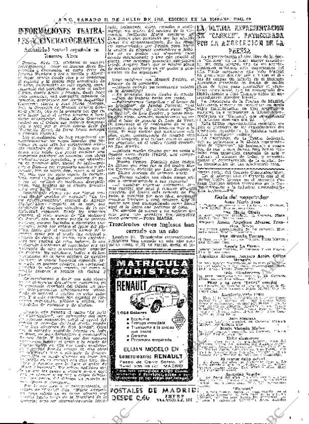 ABC MADRID 21-07-1962 página 49
