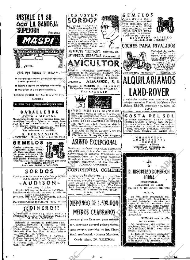 ABC MADRID 21-07-1962 página 58