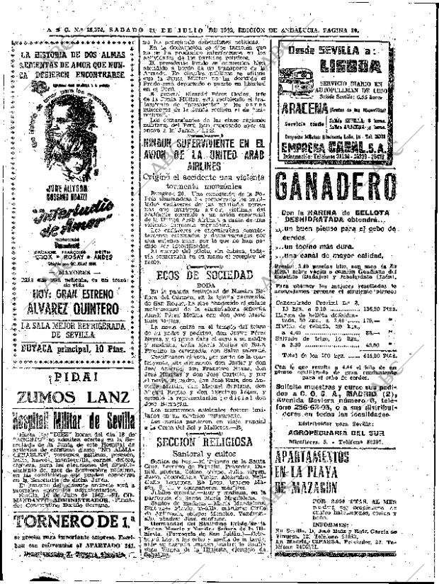 ABC SEVILLA 21-07-1962 página 20
