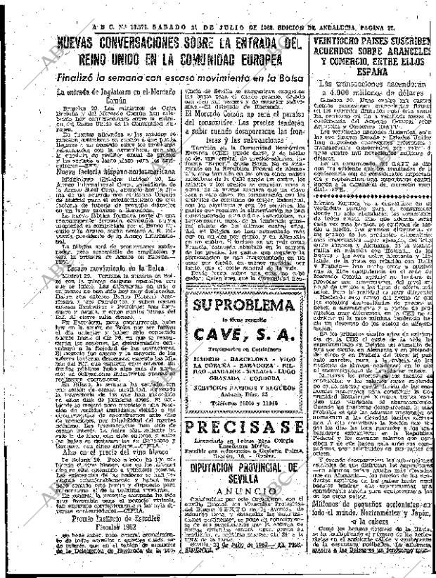 ABC SEVILLA 21-07-1962 página 27