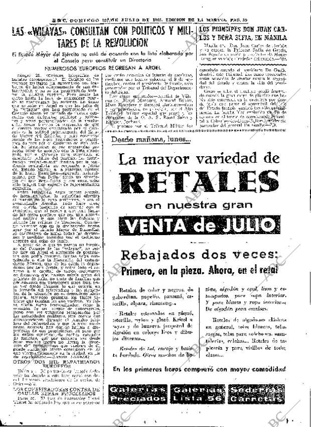 ABC MADRID 22-07-1962 página 59