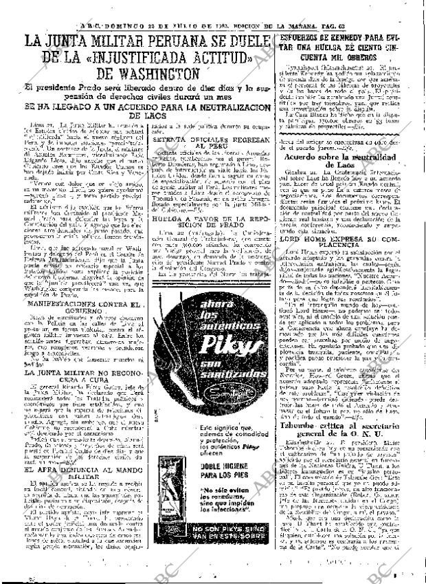 ABC MADRID 22-07-1962 página 63