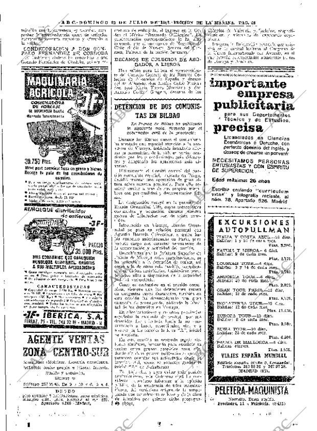 ABC MADRID 22-07-1962 página 68