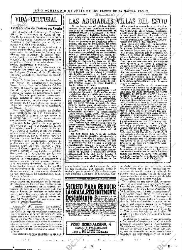 ABC MADRID 22-07-1962 página 71