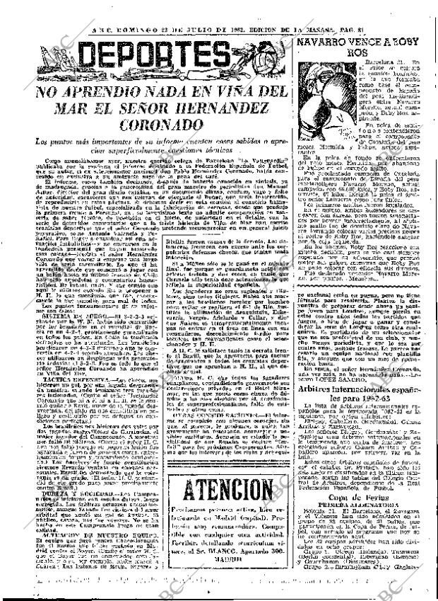 ABC MADRID 22-07-1962 página 81