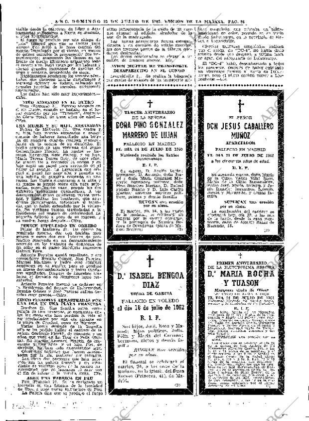 ABC MADRID 22-07-1962 página 86