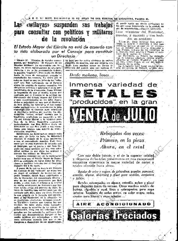 ABC SEVILLA 22-07-1962 página 51