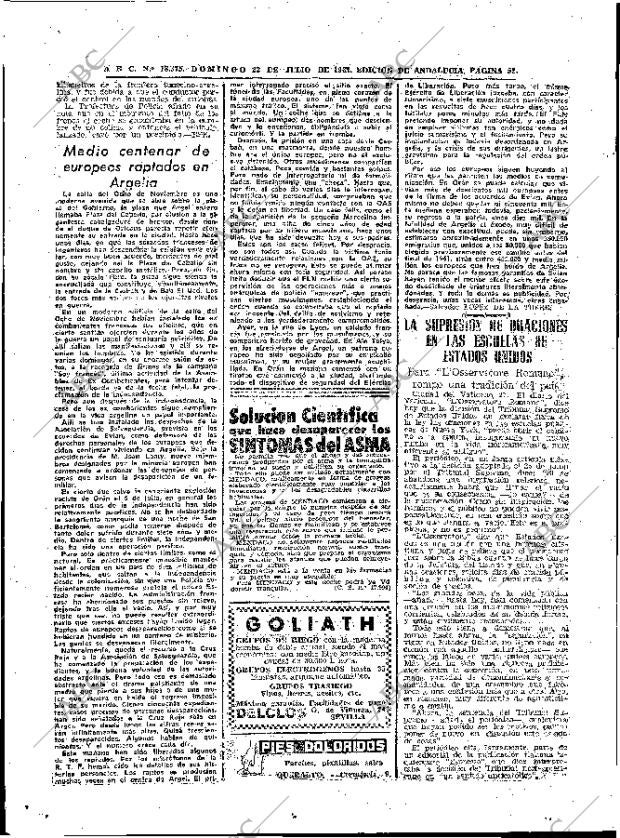 ABC SEVILLA 22-07-1962 página 52