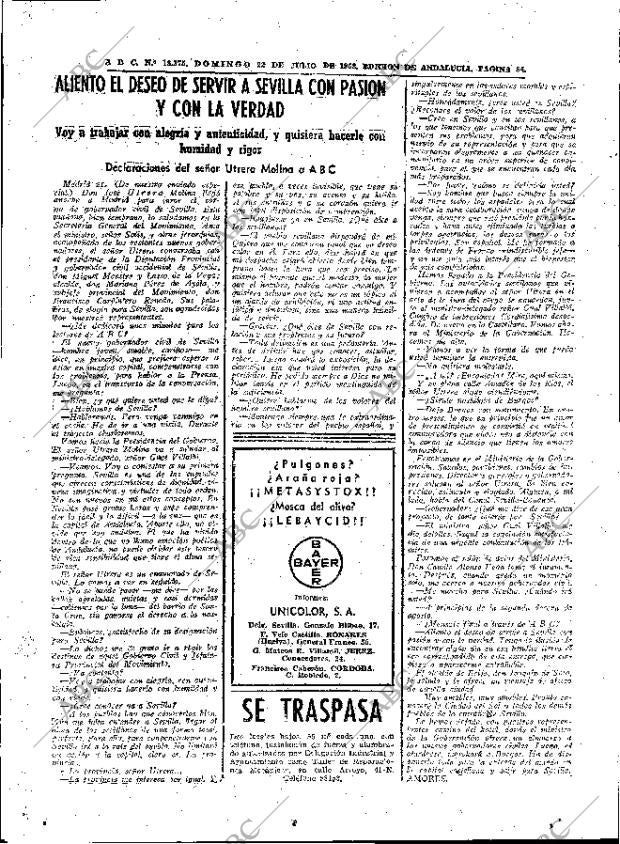 ABC SEVILLA 22-07-1962 página 54