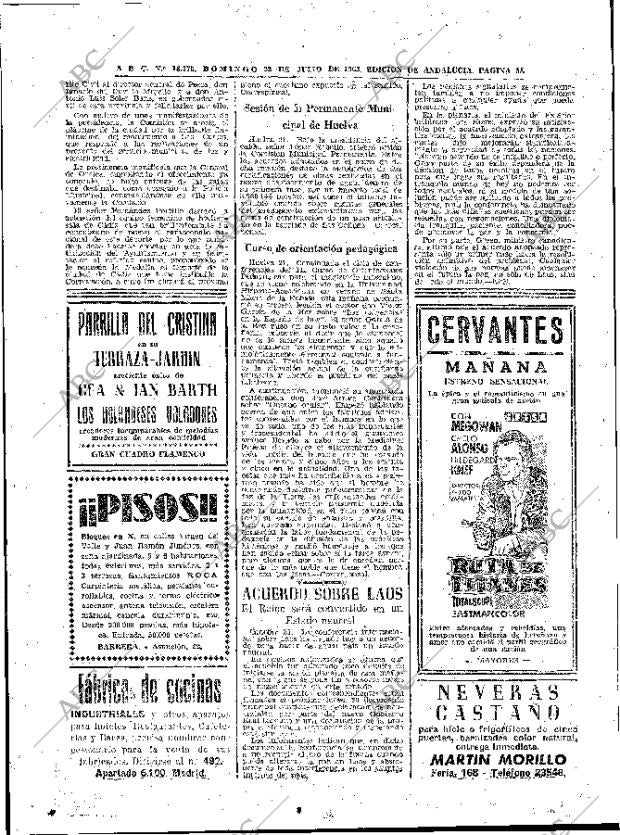 ABC SEVILLA 22-07-1962 página 58