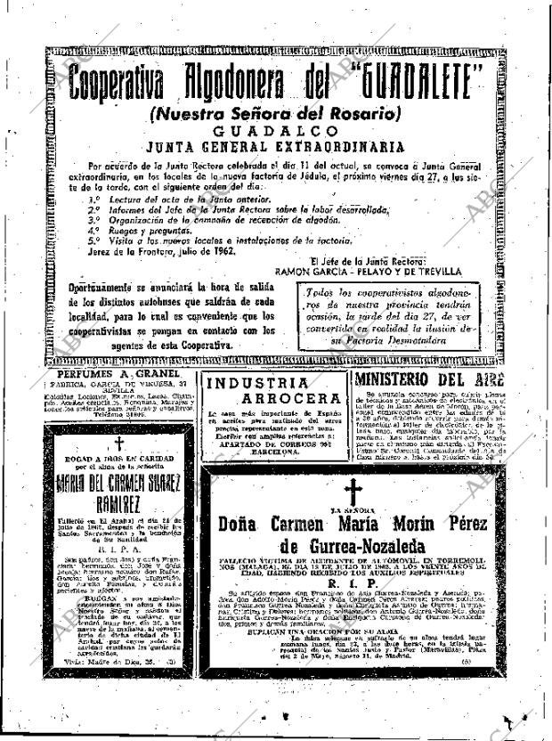 ABC SEVILLA 22-07-1962 página 73