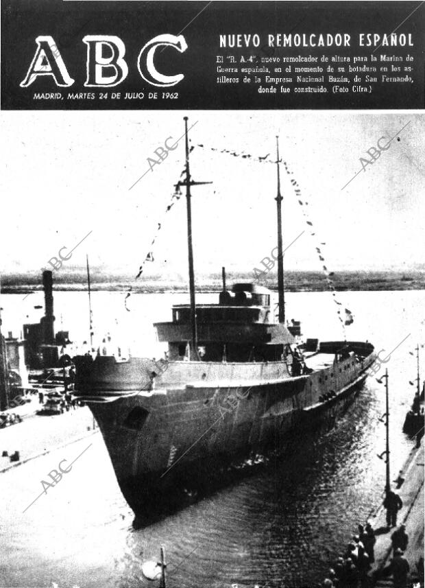 ABC MADRID 24-07-1962 página 1