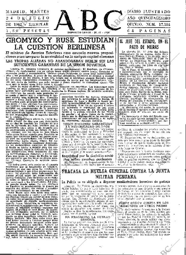 ABC MADRID 24-07-1962 página 23