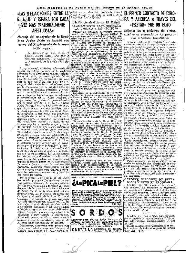 ABC MADRID 24-07-1962 página 30