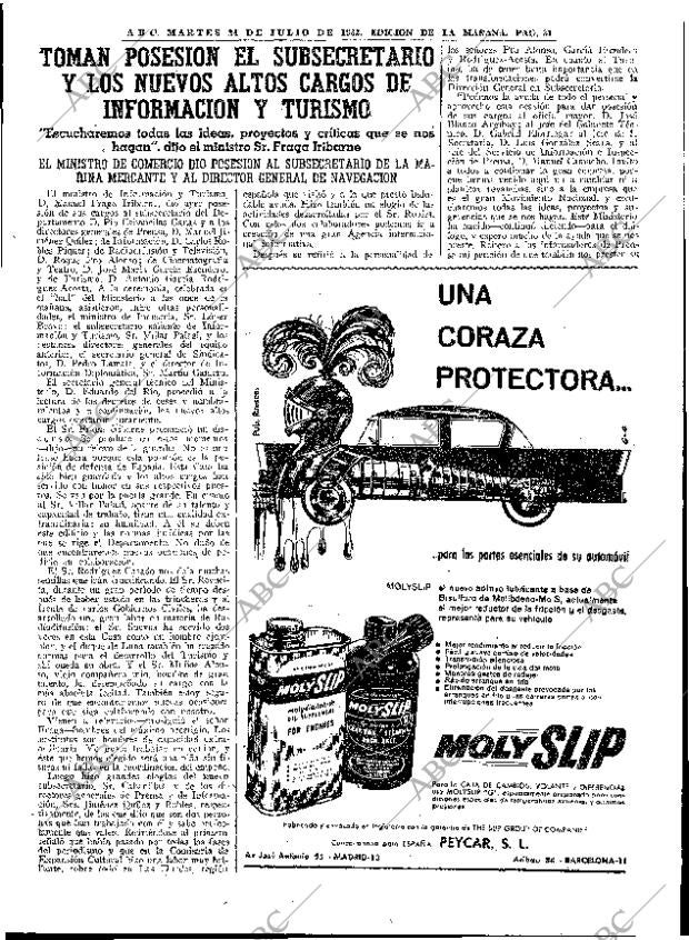 ABC MADRID 24-07-1962 página 31