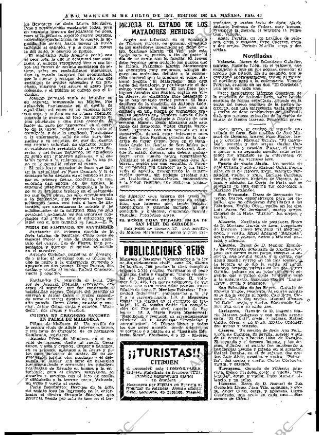 ABC MADRID 24-07-1962 página 49
