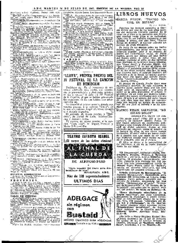 ABC MADRID 24-07-1962 página 53