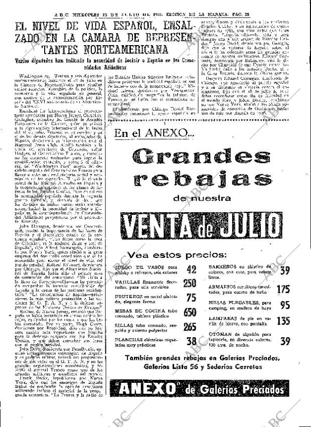 ABC MADRID 25-07-1962 página 33