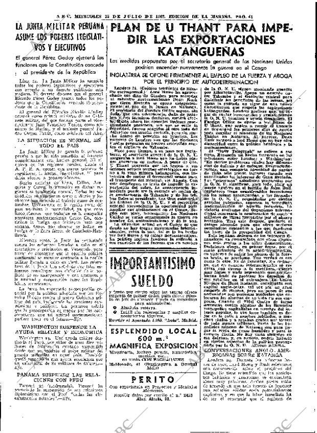 ABC MADRID 25-07-1962 página 41