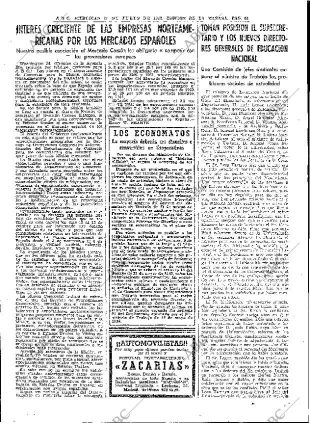 ABC MADRID 25-07-1962 página 43