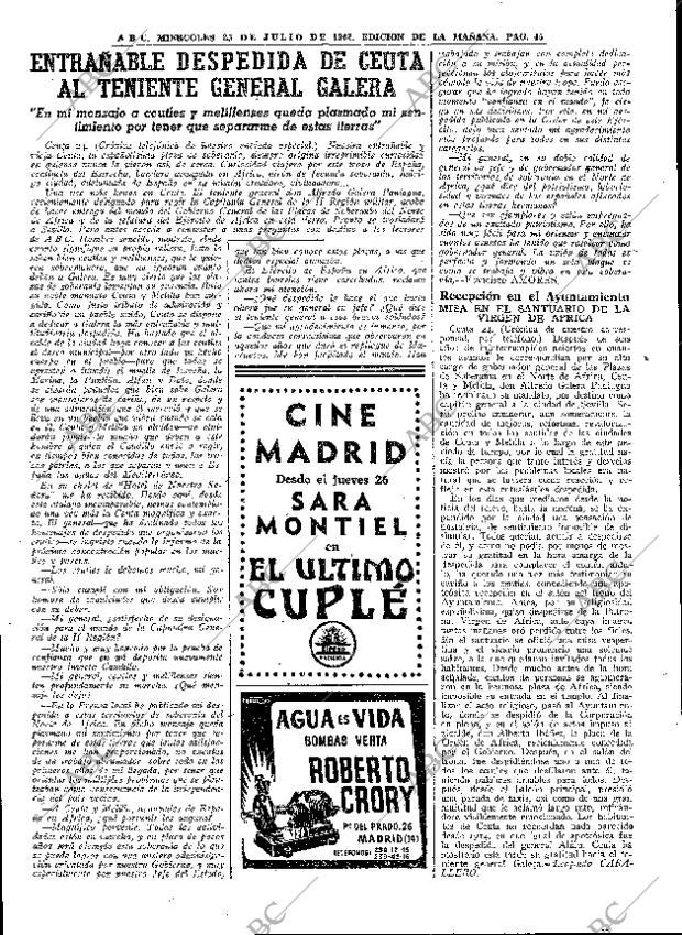 ABC MADRID 25-07-1962 página 45