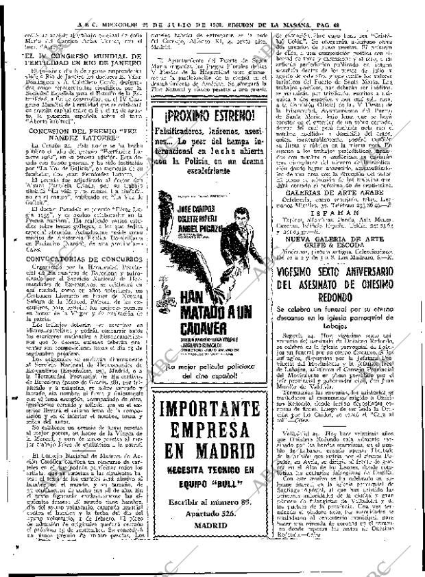 ABC MADRID 25-07-1962 página 48