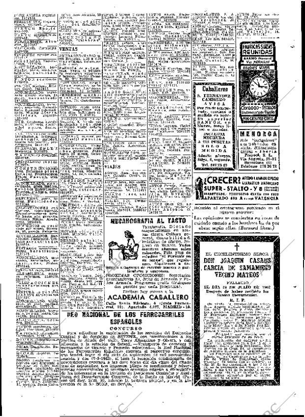 ABC MADRID 25-07-1962 página 61