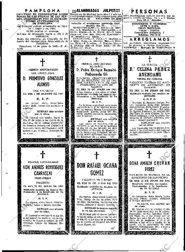 ABC MADRID 25-07-1962 página 62