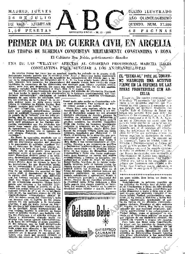 ABC MADRID 26-07-1962 página 31